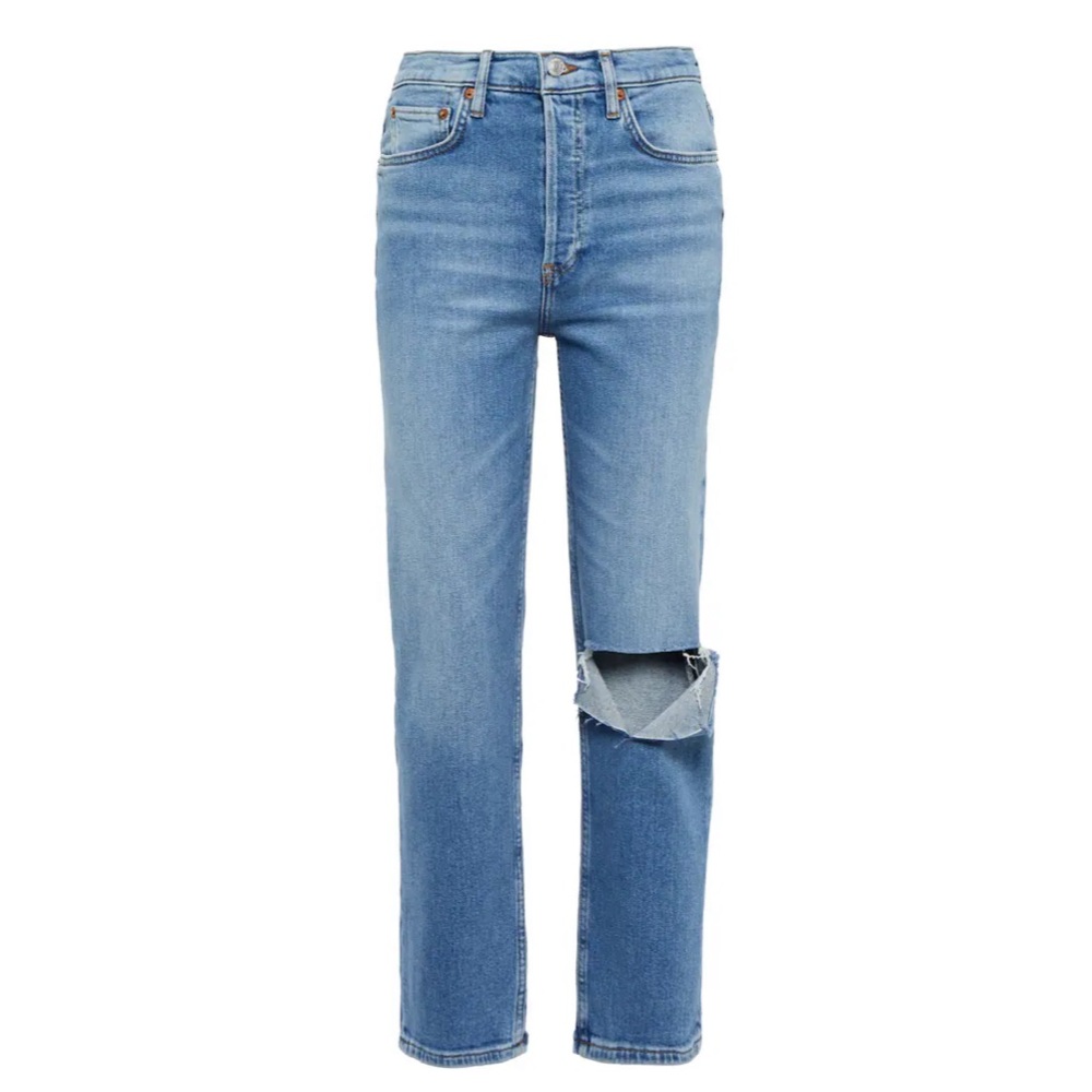 RE/DONE 70s Stove Pipe high-rise straight jeans